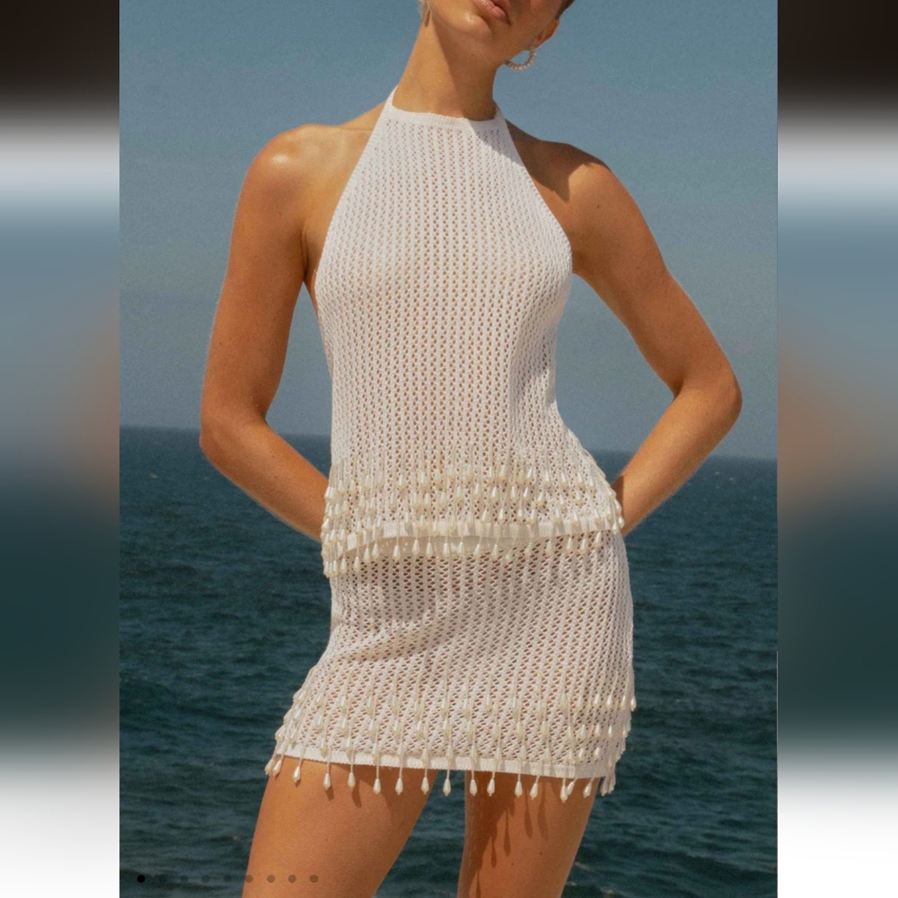 Peppermayo Exclusive Scorpio Crochet Mini Skirt- M-L